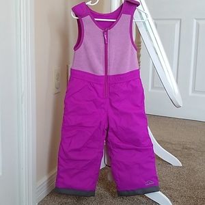 LL BEAN Toddler girls Snow suit Bibs